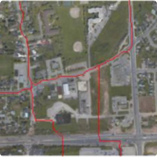 Parcel and corridor vector overlay